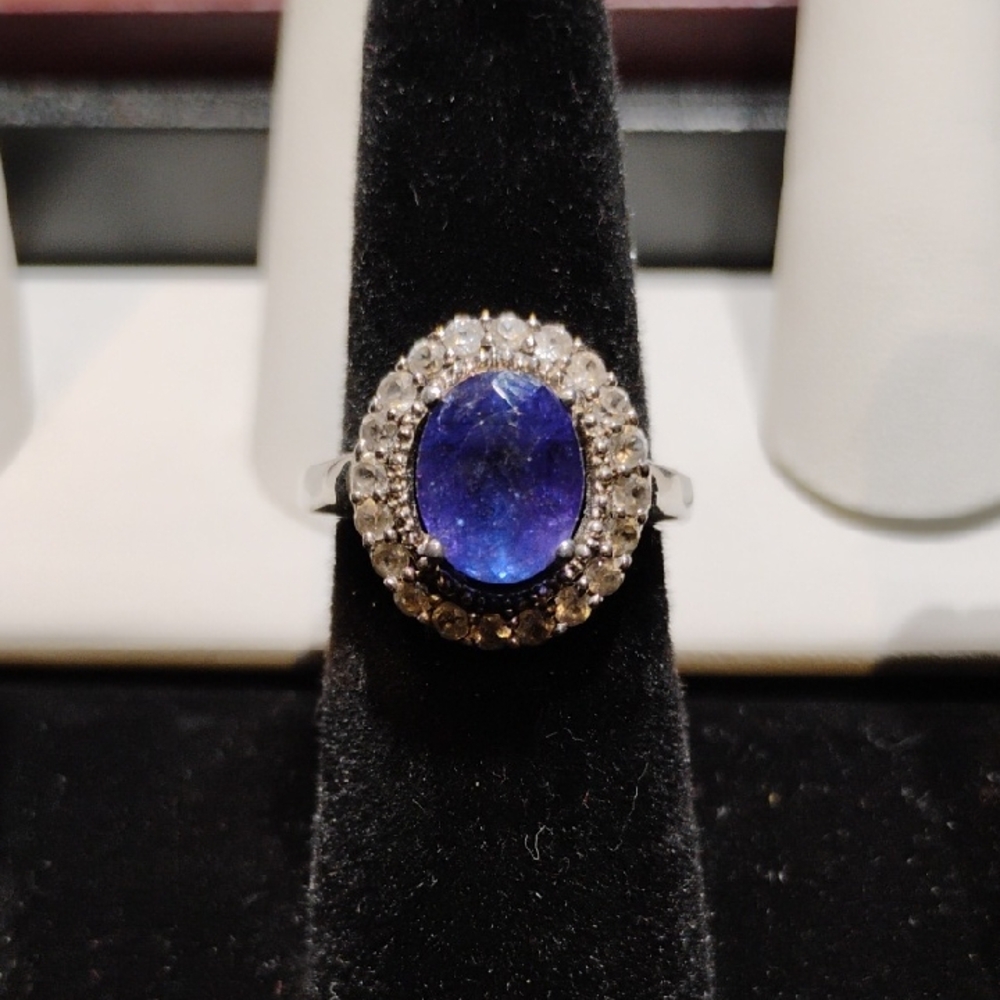 MO sterling silver tanzanite ring NWT